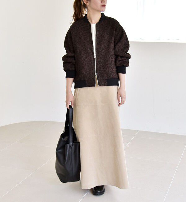 quaranciel「quaranciel: ツイード ダブル ジップ ブルゾン」|ブルゾン・スタジャン|