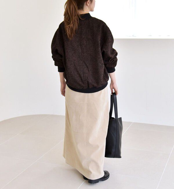 quaranciel「quaranciel: ツイード ダブル ジップ ブルゾン」|ブルゾン・スタジャン|