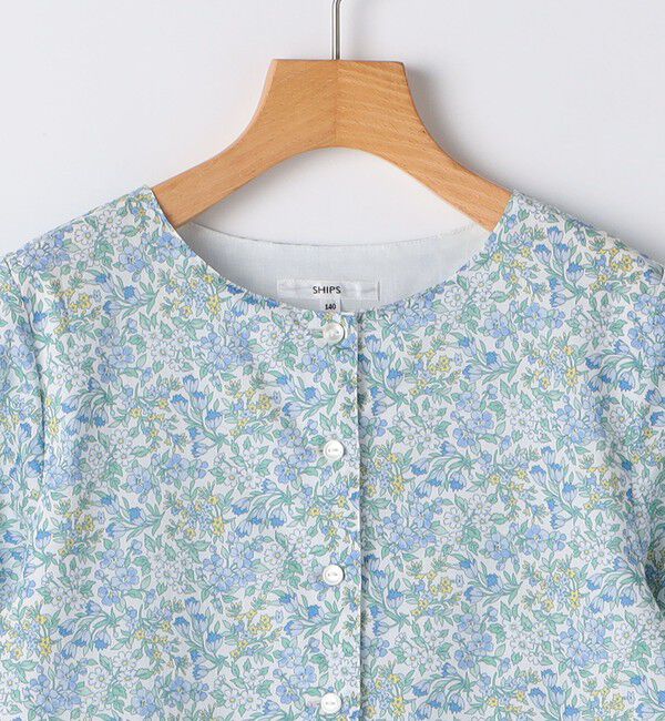 SHIPS KIDS「SHIPS KIDS:140～150cm / リバティ 半袖 ワンピース」|ワンピース|