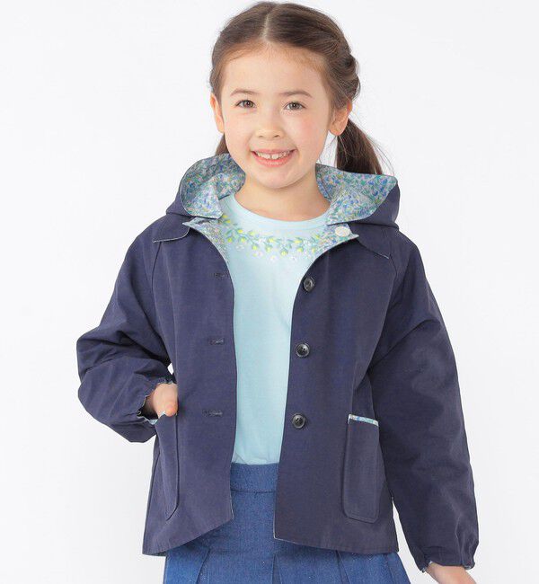 SHIPS KIDS「SHIPS KIDS:100～130cm / リバティ リバーシブル フード コート」|その他|