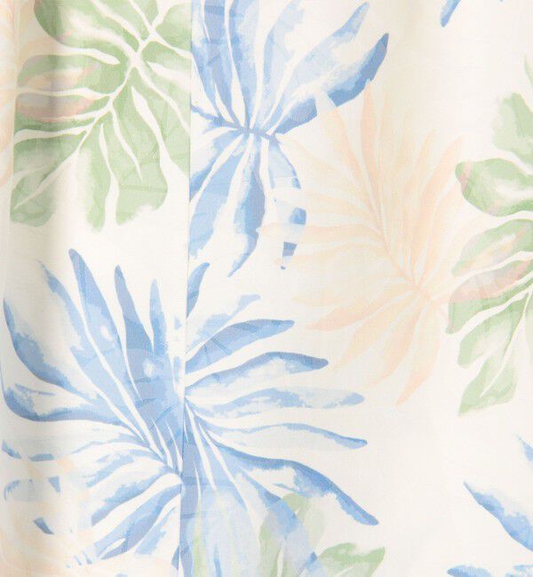 GALERIE VIE「ボタニカルジャカードプリント イージーワイドスカート」|フレア|