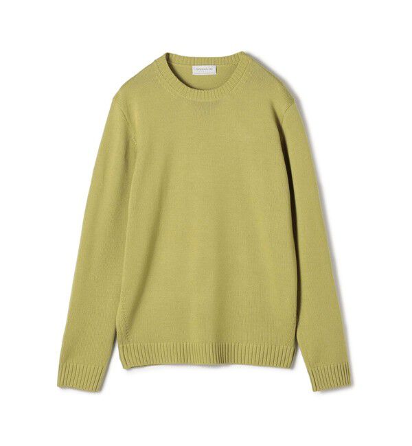TOMORROWLAND MENS「TOMORROWLAND TRICOT メリノベーシック クルーネックプルオーバー」|ニット・セーター|25 イエロー