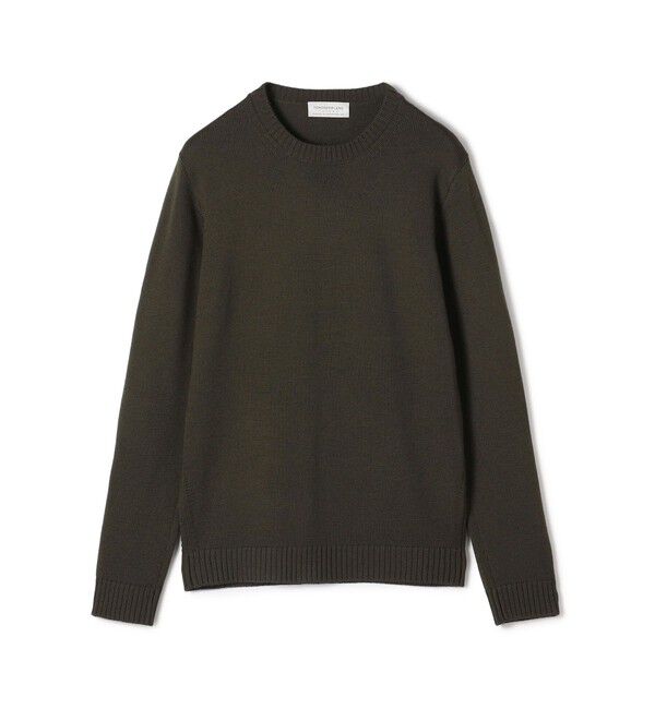 TOMORROWLAND MENS「TOMORROWLAND TRICOT メリノベーシック クルーネックプルオーバー」|ニット・セーター|59 ダークグリーン