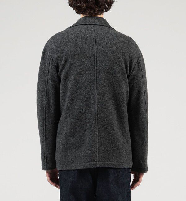 TOMORROWLAND MENS「Super160'sウールフリース カーディガンブルゾン」|ブルゾン・スタジャン|