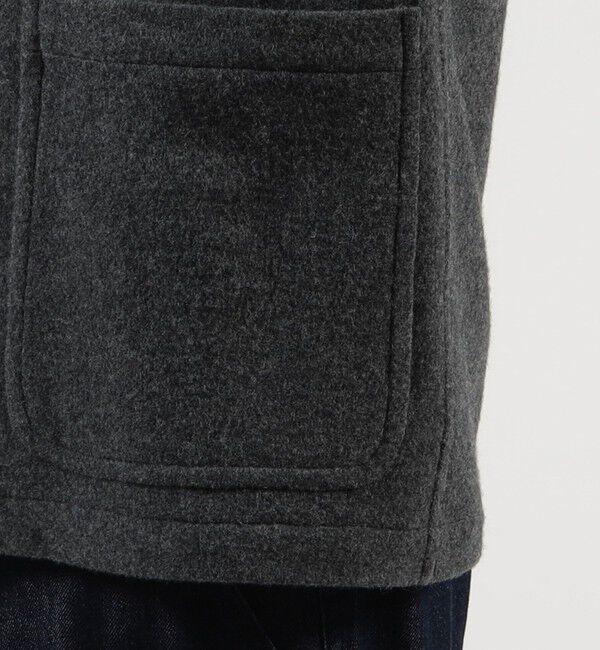 TOMORROWLAND MENS「Super160'sウールフリース カーディガンブルゾン」|ブルゾン・スタジャン|