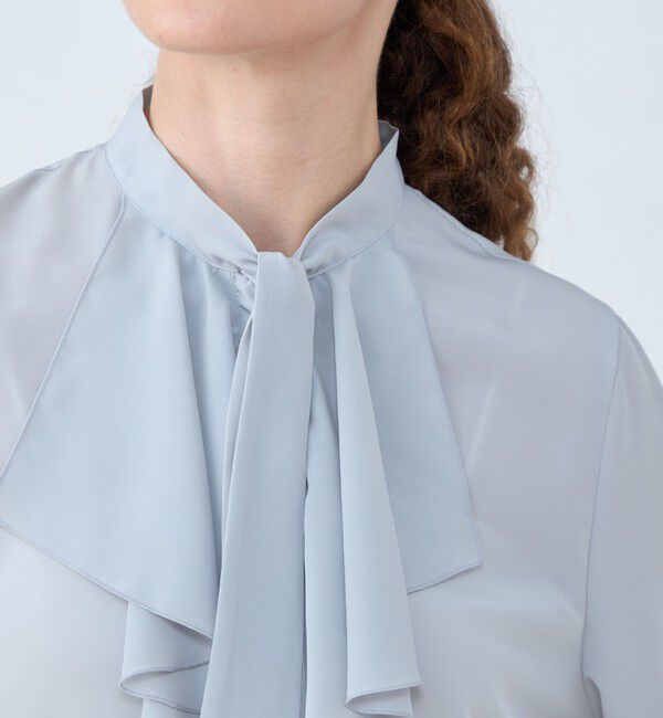 Ballsey「クリアデシン フリルボウタイブラウス」|シャツ・ブラウス|