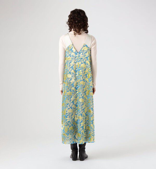 DES PRES「コスモスオパールプリント ボリュームフレアワンピース」|ワンピース|