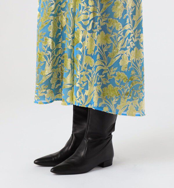 DES PRES「コスモスオパールプリント ボリュームフレアワンピース」|ワンピース|