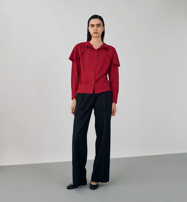 DES PRES「ウーステッドウール ケープカーディガン」|カーディガン|