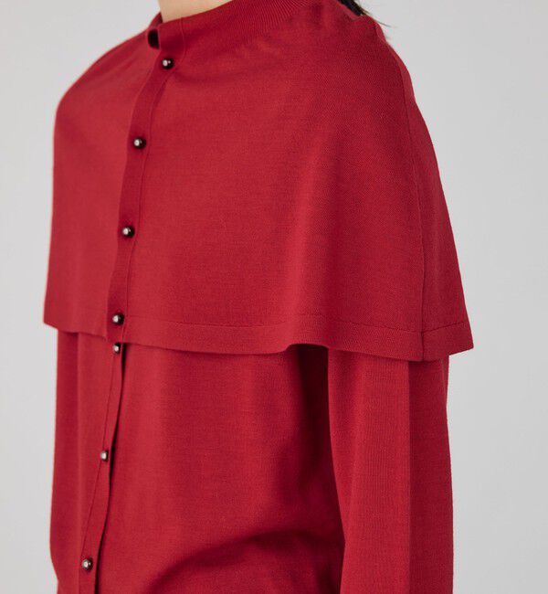 DES PRES「ウーステッドウール ケープカーディガン」|カーディガン|