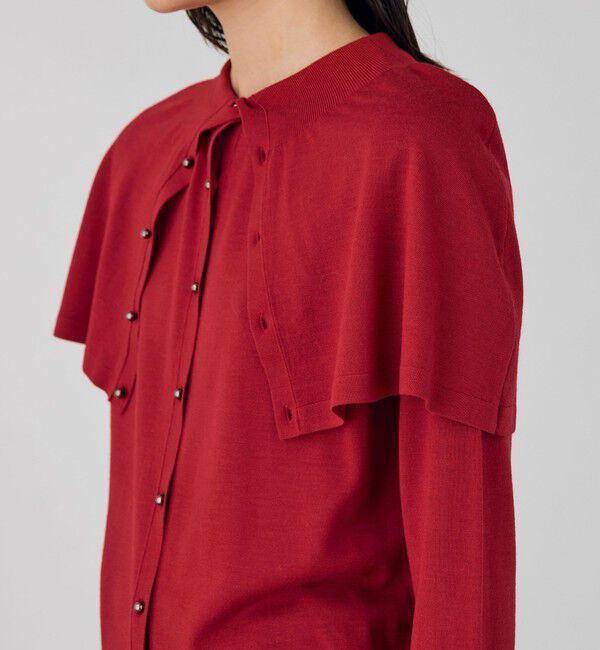 DES PRES「ウーステッドウール ケープカーディガン」|カーディガン|