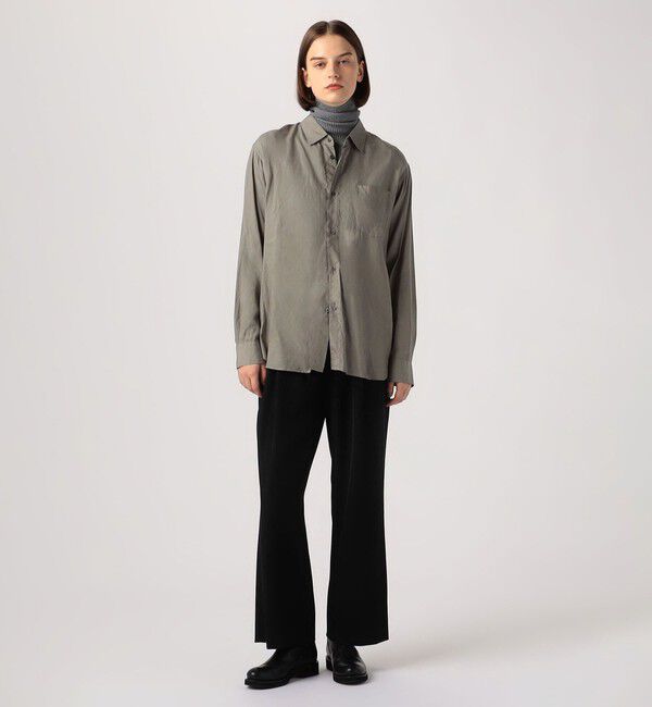 BACCA「ポリエステルレーヨン タックワイドパンツ」|その他|