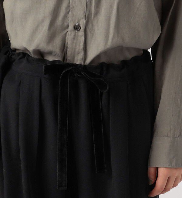 BACCA「ポリエステルレーヨン タックワイドパンツ」|その他|