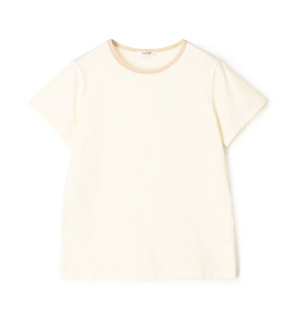 MACPHEE「【WEB限定】コットンジャージー トリムTシャツ」|Tシャツ・カットソー|12 ホワイト系