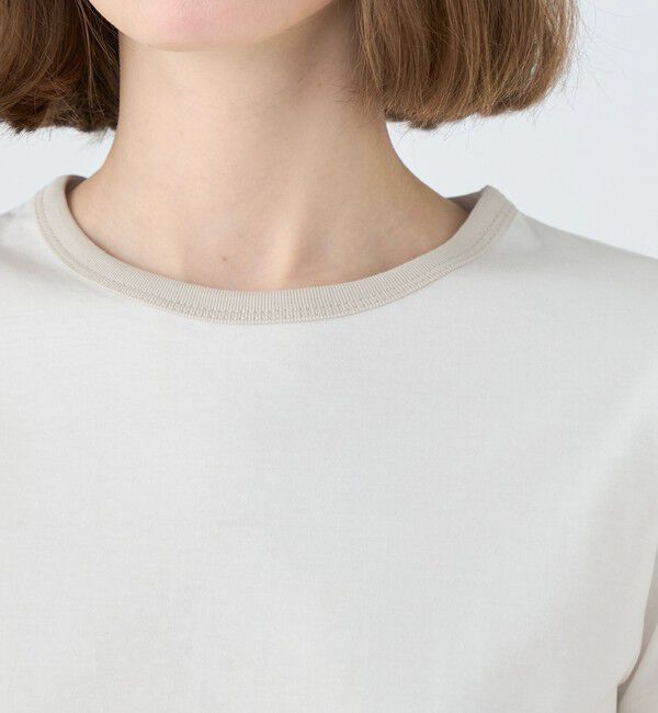 MACPHEE「【WEB限定】コットンジャージー トリムTシャツ」|Tシャツ・カットソー|