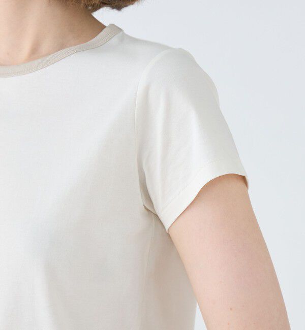 MACPHEE「【WEB限定】コットンジャージー トリムTシャツ」|Tシャツ・カットソー|