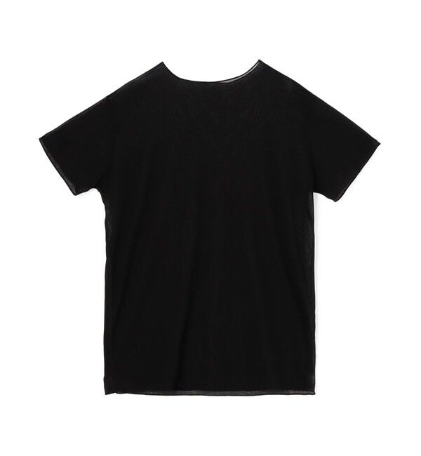 Edition「シアーフライス ハーフスリーブトップス」|Tシャツ・カットソー|19 ブラック