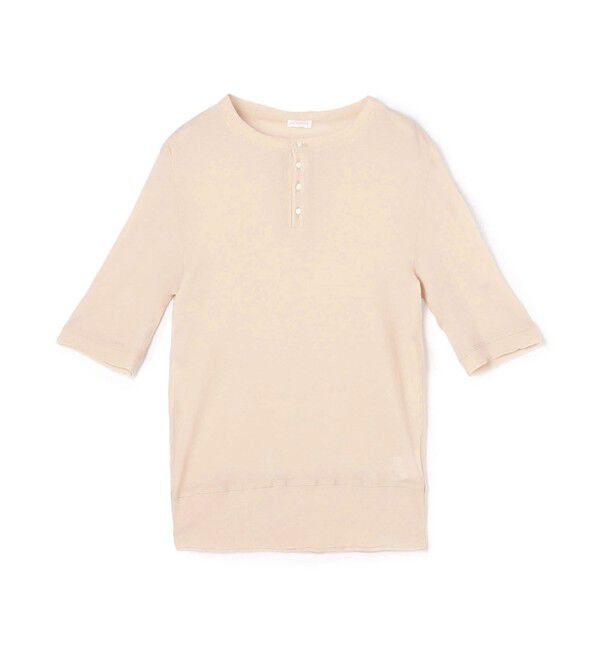 GALERIE VIE「ガーゼジャージー ヘンリーネックプルオーバー」|Tシャツ・カットソー|31 ライトピンク