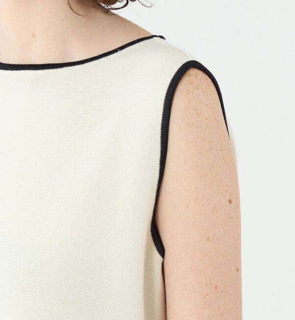 Ballsey「ミラノリブ タックヘムノースリーブプルオーバー」|ニット・セーター|