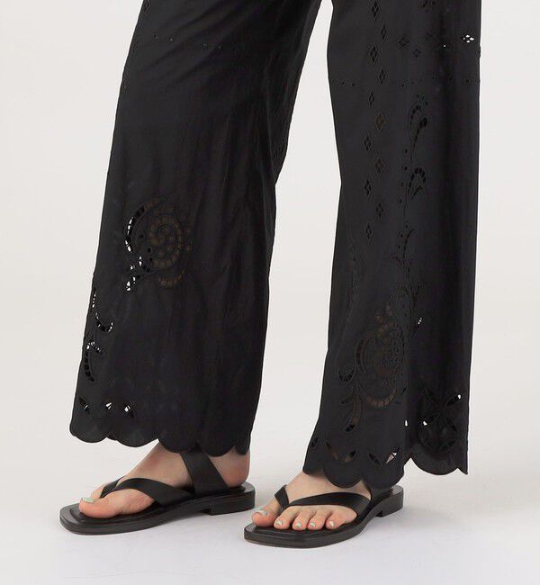 DES PRES「カットワークエンブロイダリー ストレートパンツ」|その他|