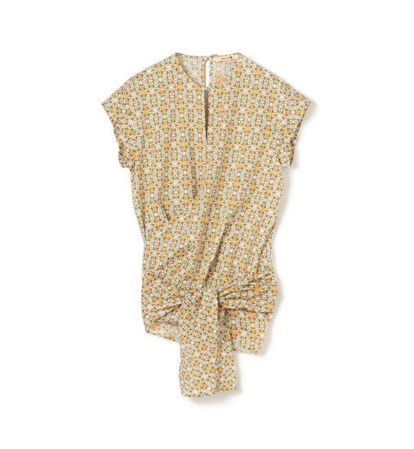 BACCA「サマーリバティ コットンリボンブラウス」|シャツ・ブラウス|44 ベージュ系