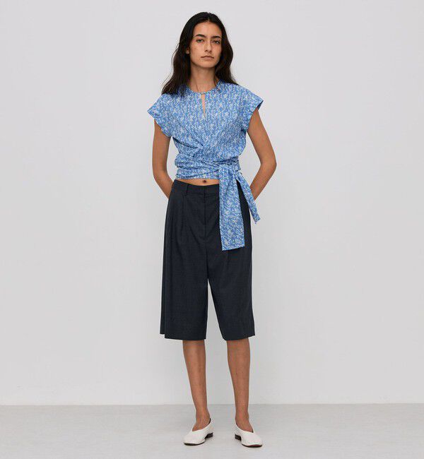 BACCA「サマーリバティ コットンリボンブラウス」|シャツ・ブラウス|