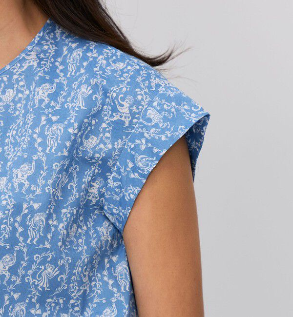 BACCA「サマーリバティ コットンリボンブラウス」|シャツ・ブラウス|