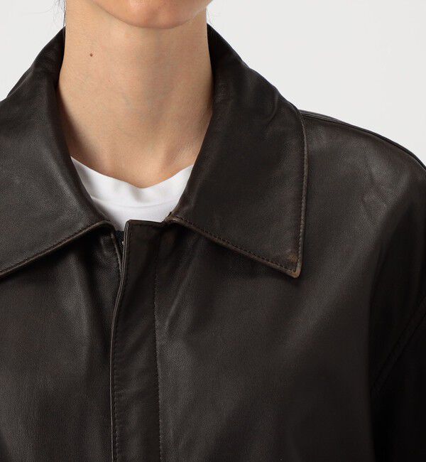 Edition「クラッシュレザー A-2ジャケット」|ダッフルコート|