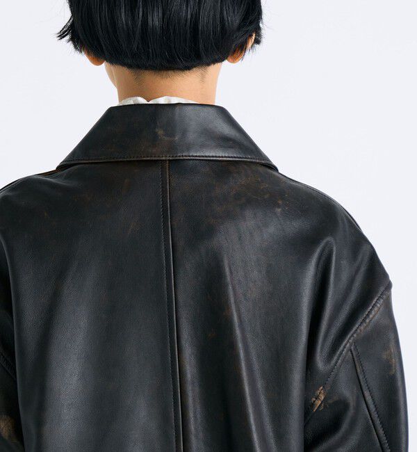 Edition「クラッシュレザー A-2ジャケット」|ダッフルコート|