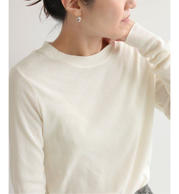 EMILYWEEK「コットンカシミヤテレコクループルオーバー」|Tシャツ・カットソー|