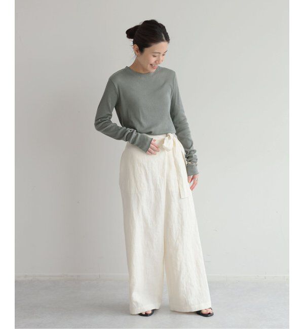 EMILYWEEK「コットンカシミヤテレコクループルオーバー」|Tシャツ・カットソー|