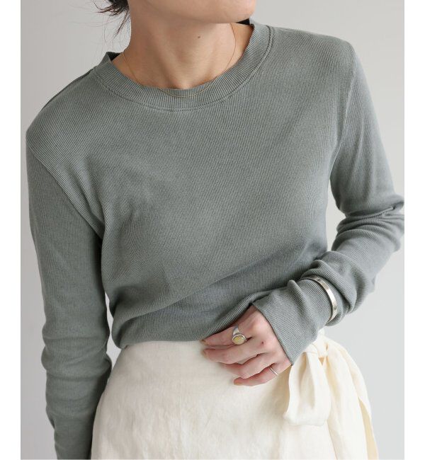 EMILYWEEK「コットンカシミヤテレコクループルオーバー」|Tシャツ・カットソー|