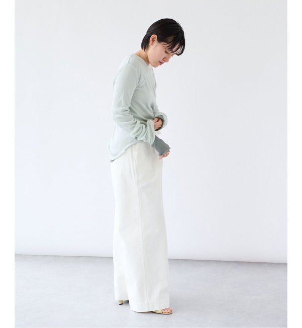 EMILYWEEK「コットンカシミヤテレコクループルオーバー」|Tシャツ・カットソー|