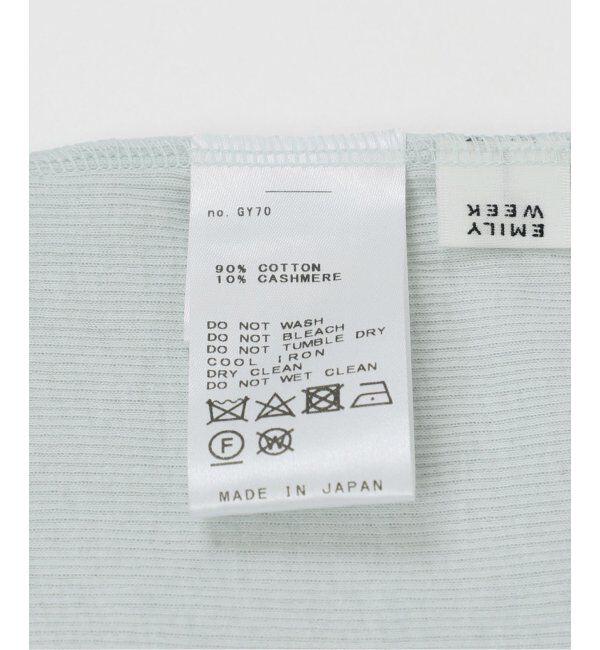 EMILYWEEK「コットンカシミヤテレコクループルオーバー」|Tシャツ・カットソー|