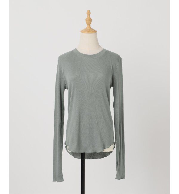 EMILYWEEK「コットンカシミヤテレコクループルオーバー」|Tシャツ・カットソー|