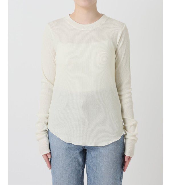 EMILYWEEK「コットンカシミヤテレコクループルオーバー」|Tシャツ・カットソー|
