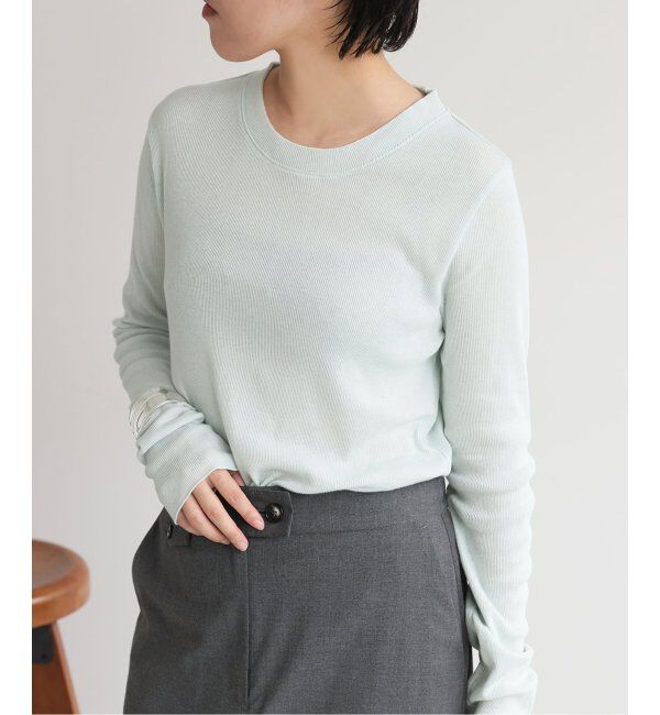 EMILYWEEK「コットンカシミヤテレコクループルオーバー」|Tシャツ・カットソー|