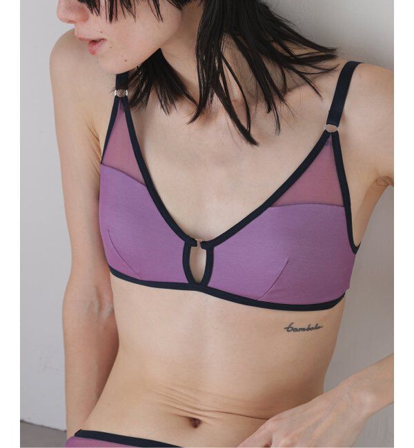 EMILYWEEK「【Nah&times;EMILYWEEK】別注シアードロップブラ」|インナー|パープル