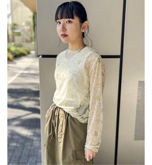 JOINT WORKS「【COMMRE/コムル】プリントチュールトップス」|ニット・セーター|