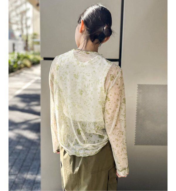 JOINT WORKS「【COMMRE/コムル】プリントチュールトップス」|ニット・セーター|