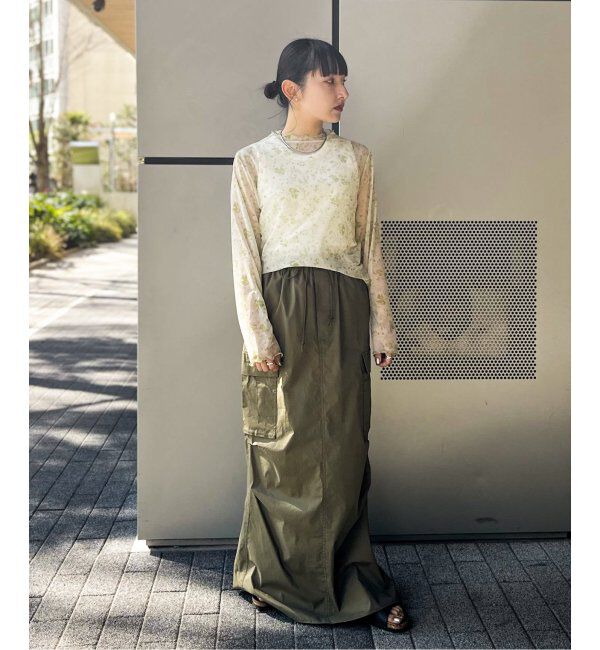 JOINT WORKS「【COMMRE/コムル】プリントチュールトップス」|ニット・セーター|