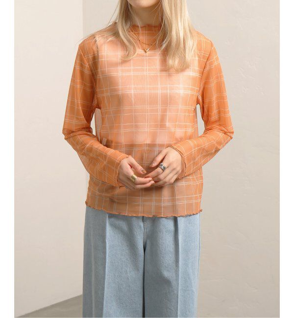 JOINT WORKS「【COMMRE/コムル】プリントチュールトップス」|ニット・セーター|