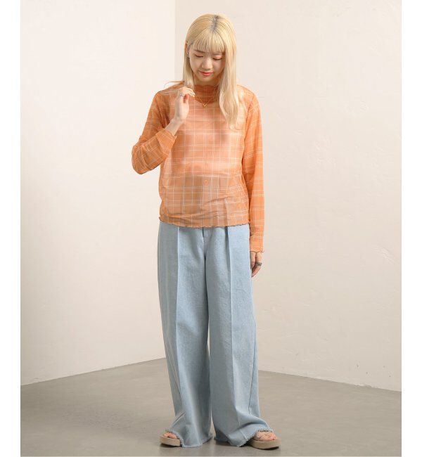 JOINT WORKS「【COMMRE/コムル】プリントチュールトップス」|ニット・セーター|