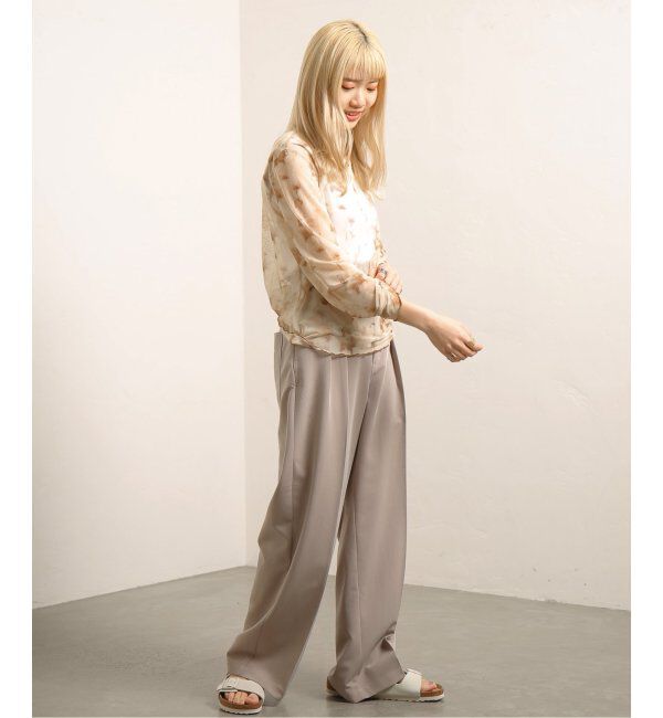 JOINT WORKS「【COMMRE/コムル】プリントチュールトップス」|ニット・セーター|