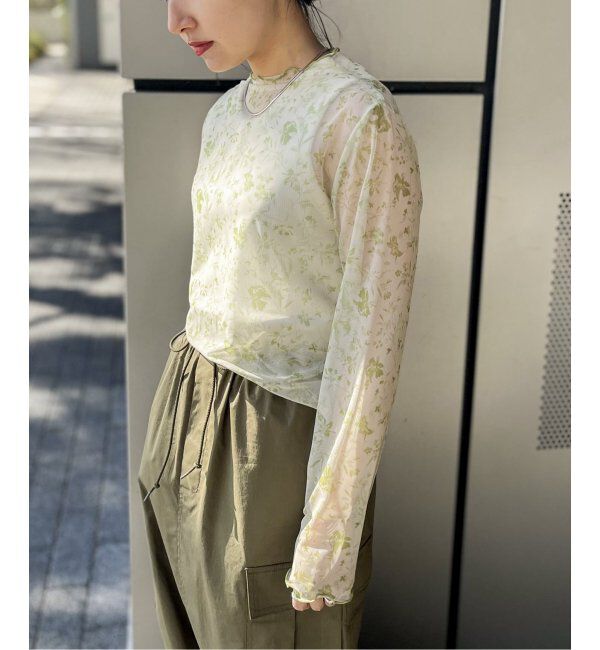 JOINT WORKS「【COMMRE/コムル】プリントチュールトップス」|ニット・セーター|
