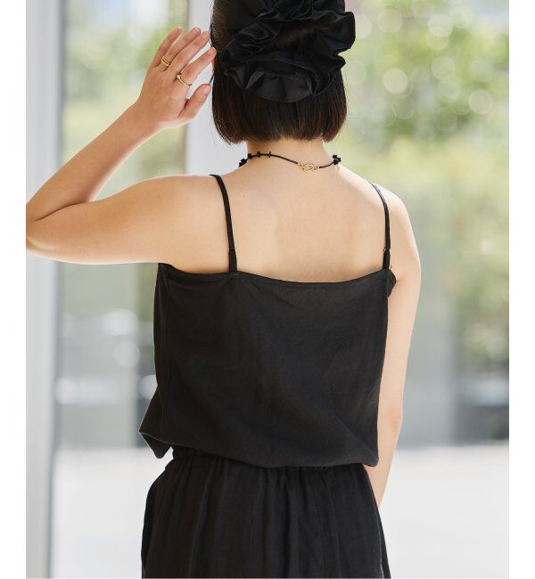 IENA LA BOUCLE「IENA LA BOUCLE リネンブロードバイヤスキャミソール」|キャミソール|