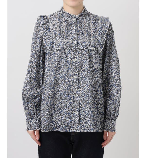 SLOBE IENA「《予約》Petit Flower フリルブラウス」|シャツ・ブラウス|