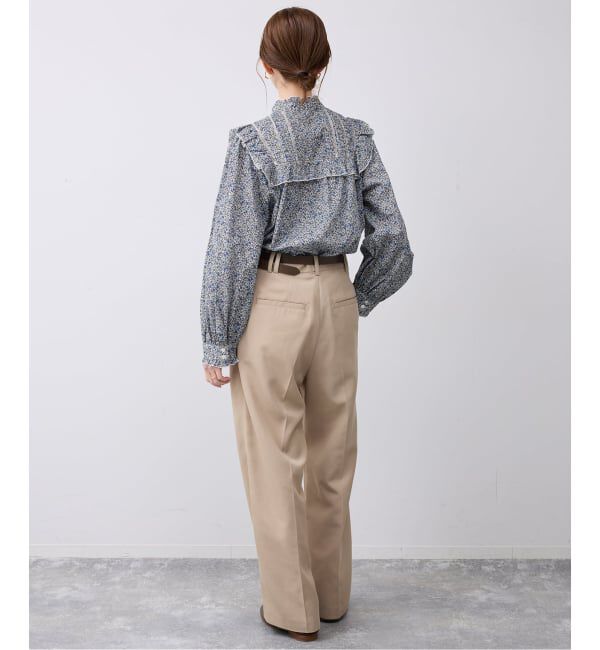 SLOBE IENA「《予約》Petit Flower フリルブラウス」|シャツ・ブラウス|