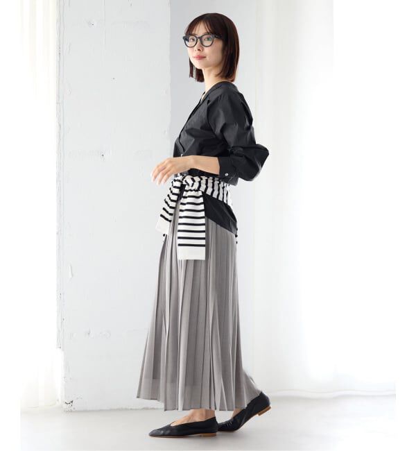 IENA「《予約》ボイルシアープリーツスカート」|スカート|
