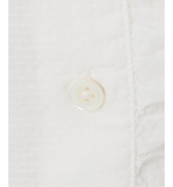 IENA「《予約》ドビーカットワークフリルブラウス」|シャツ・ブラウス|